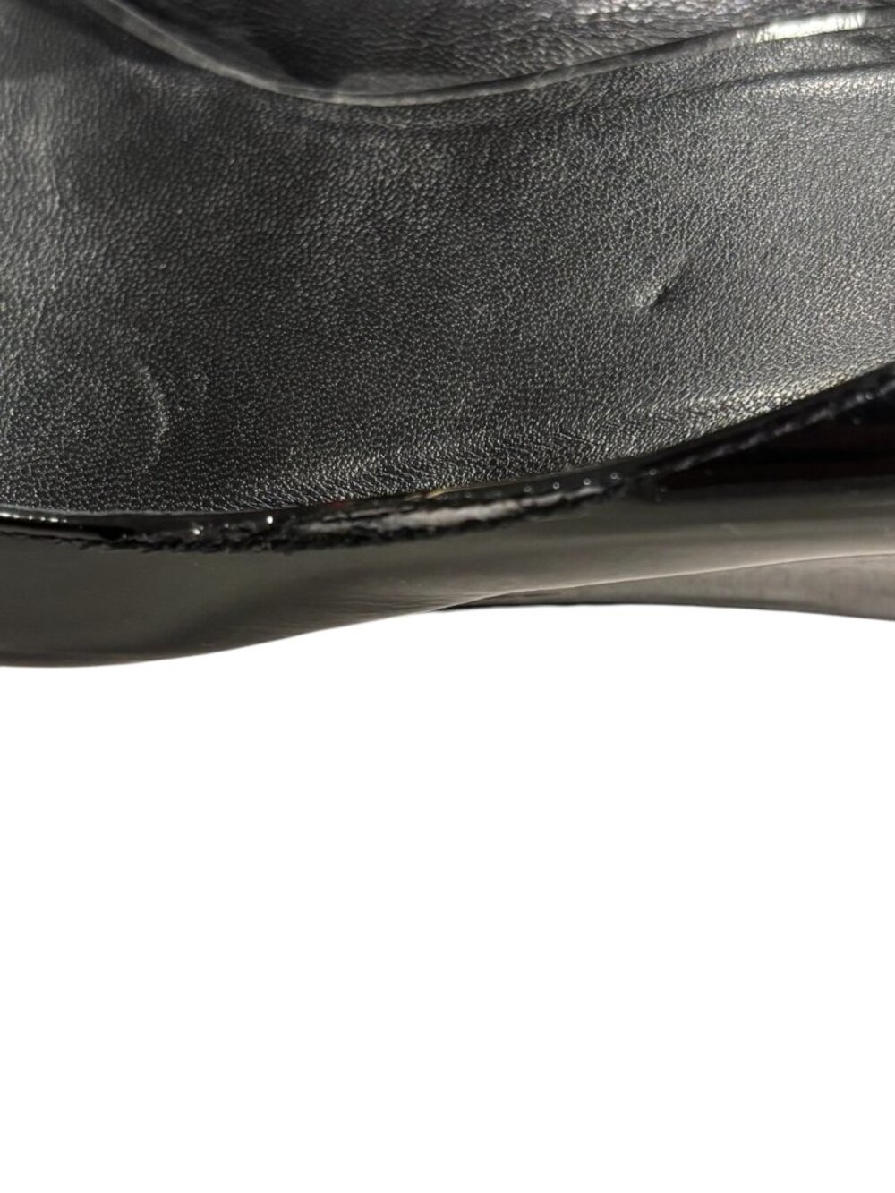 Cole Haan Wedge Heels Black Patent Leather Pumps Womens 9B - Picture 4 of 12